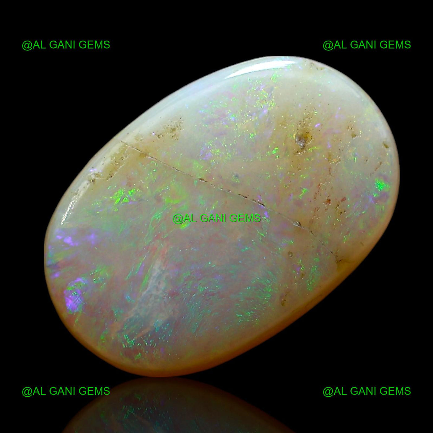 4.00 Cts Natural Doublet Opal Loose Gemstone Oval Cabochon 13x8x5 mm D-223