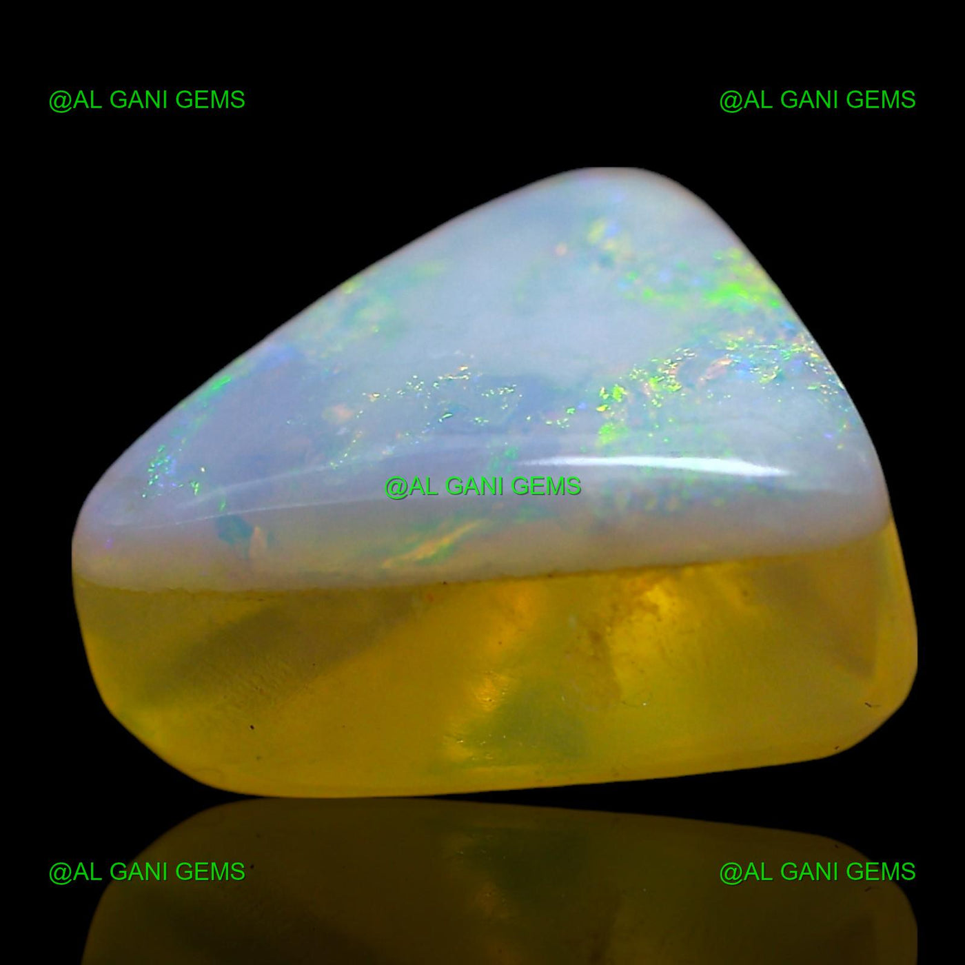 3.00 Cts Doublet Opal Gemstone Trillion Cabochon Natural 10x10x5 mm D-231