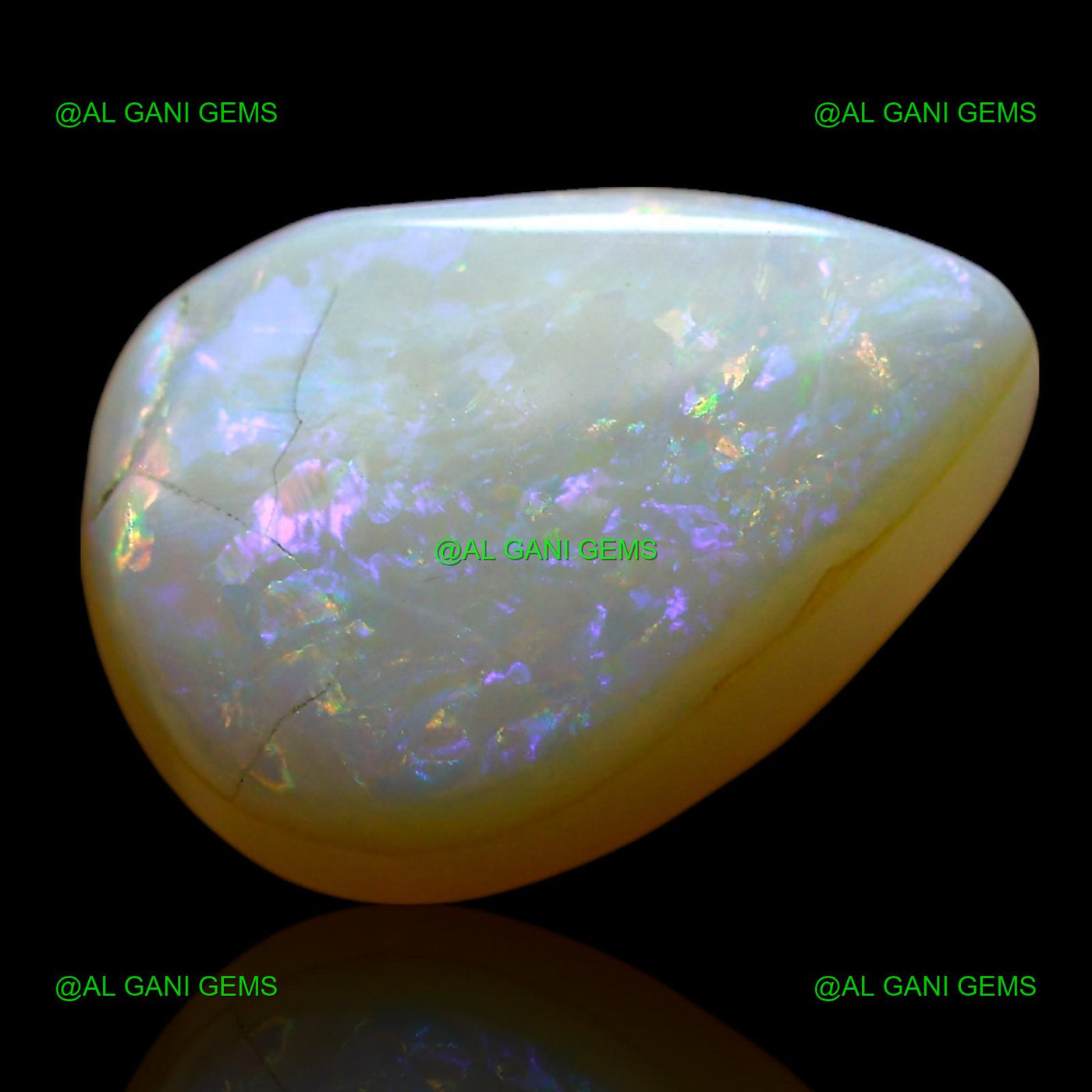 Natural Doublet Opal Gemstone 3.00 Cts Loose Pear Cabochon 12x8x5 mm D-232