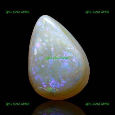 Natural Doublet Opal Gemstone 3.00 Cts Loose Pear Cabochon 12x8x5 mm D-232