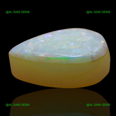 Natural Doublet Opal Gemstone 3.00 Cts Loose Pear Cabochon 12x8x5 mm D-232