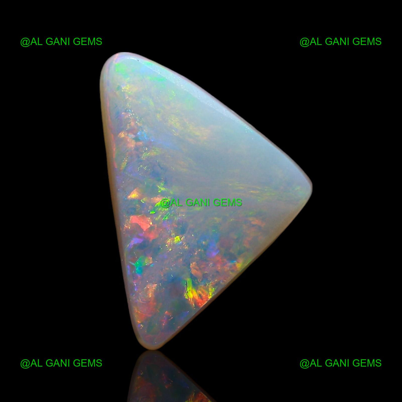 3.00 Cts Natural Doublet Opal Loose Gemstone Trillion Cabochon 12x8x5 mm D-233