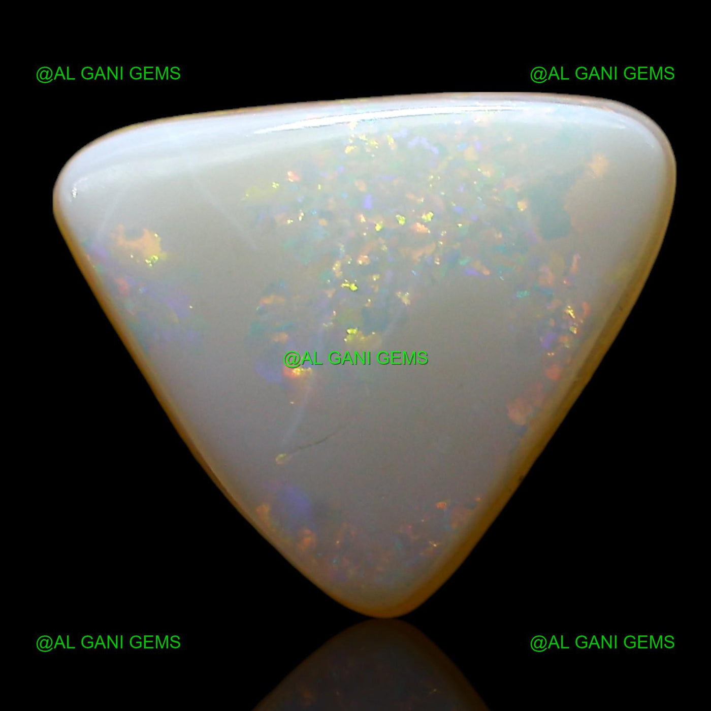 3.00 Cts Doublet Opal Loose Gemstone Trillion Cabochon Natural 11x9x5 mm D-234