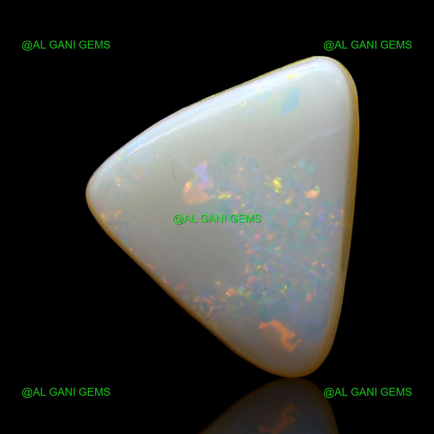 3.00 Cts Doublet Opal Loose Gemstone Trillion Cabochon Natural 11x9x5 mm D-234