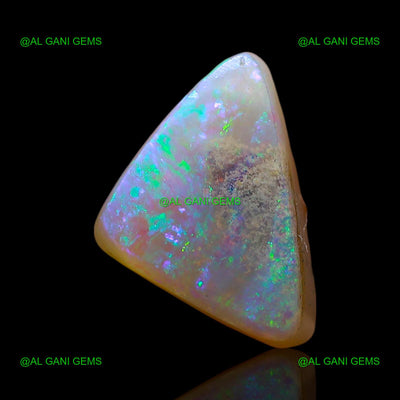 3.00 Cts Doublet Opal Loose Gemstone Trillion Cabochon Natural 12x8x6 mm D-235