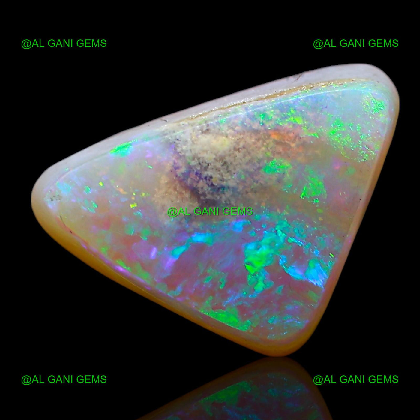 3.00 Cts Doublet Opal Loose Gemstone Trillion Cabochon Natural 12x8x6 mm D-235