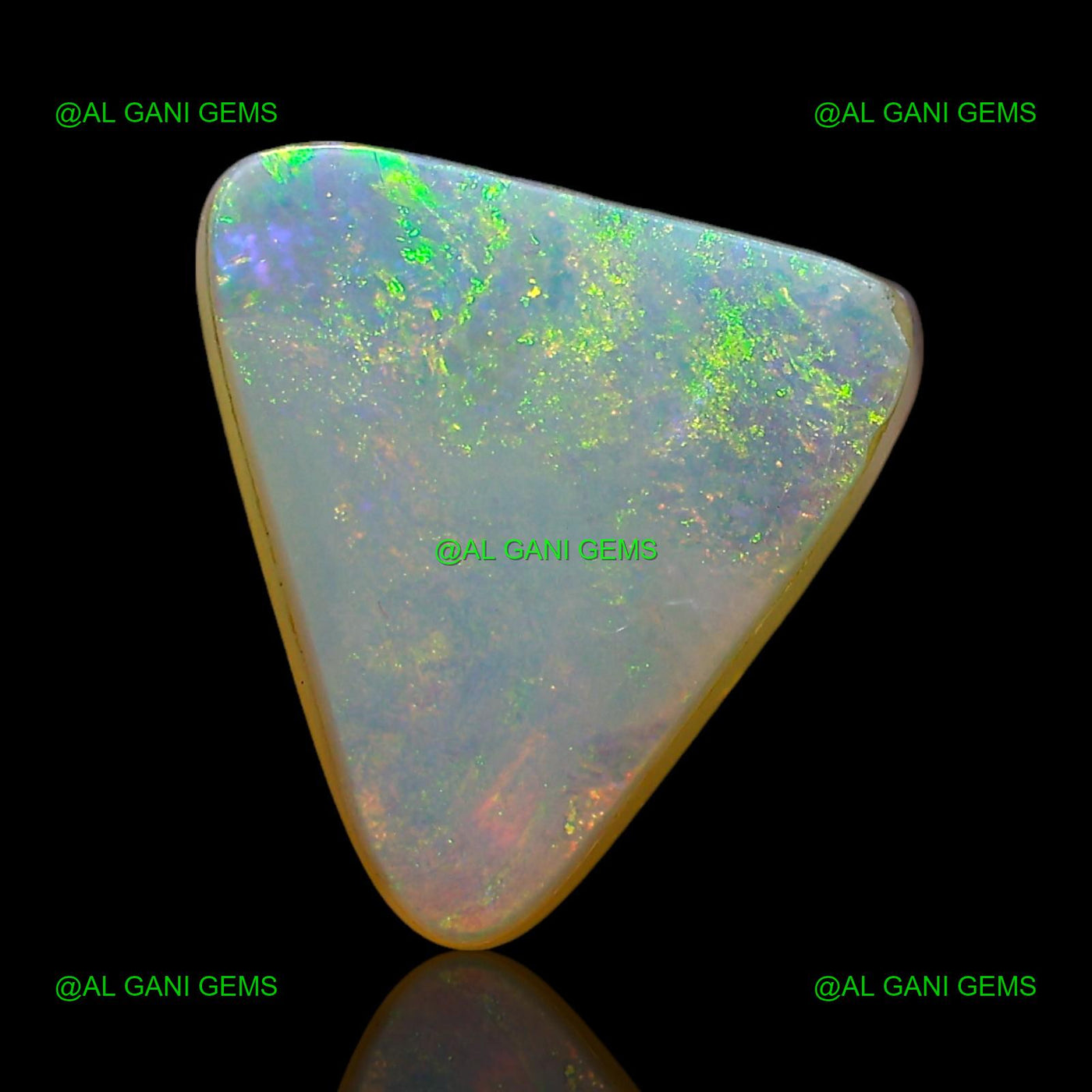 2.00 Cts Natural Doublet Opal Trillion Cabochon Gemstone 10x10x3 mm D-236