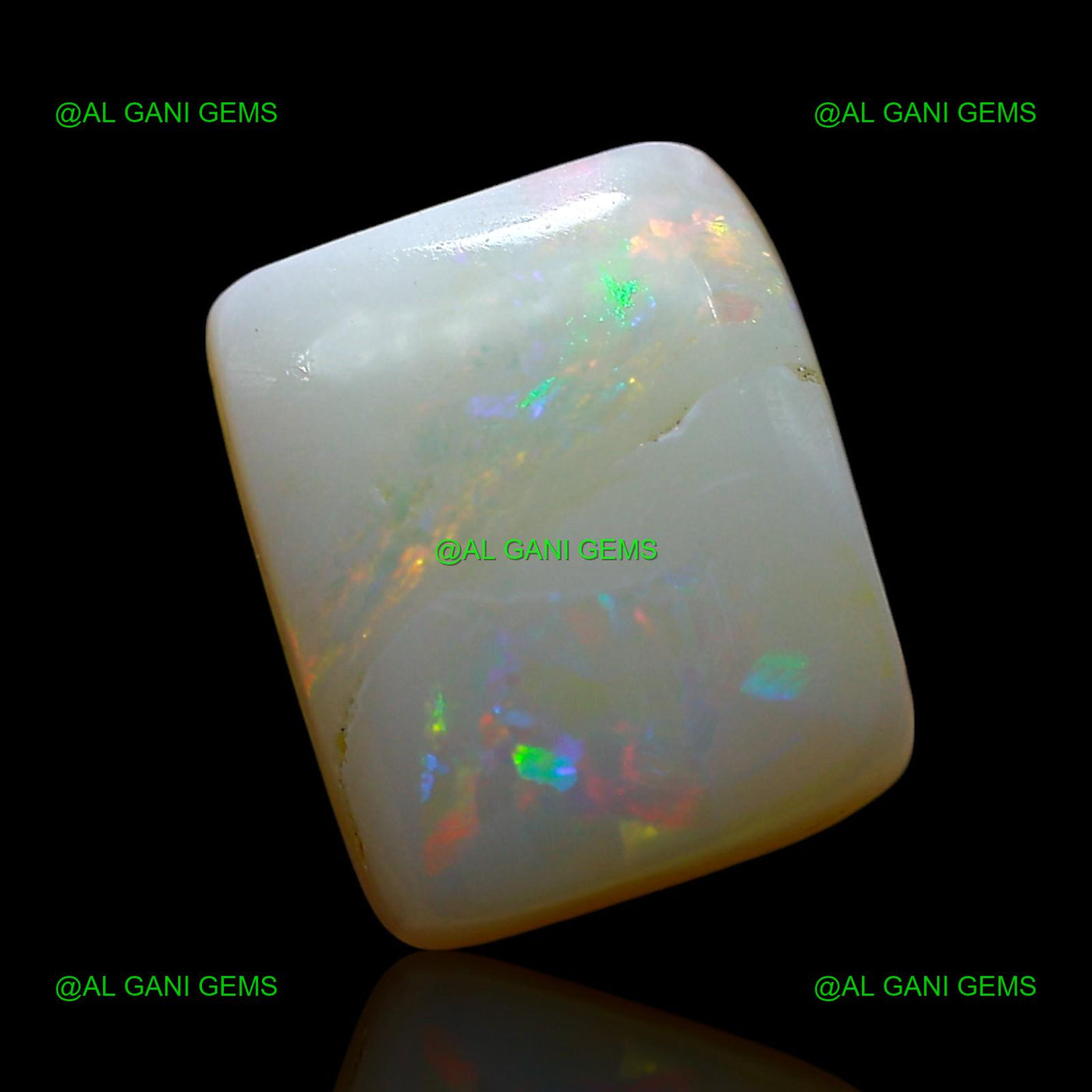 3.00 Cts Natural Doublet Opal Loose Gemstone Square Cabochon 10x8x2 mm D-237