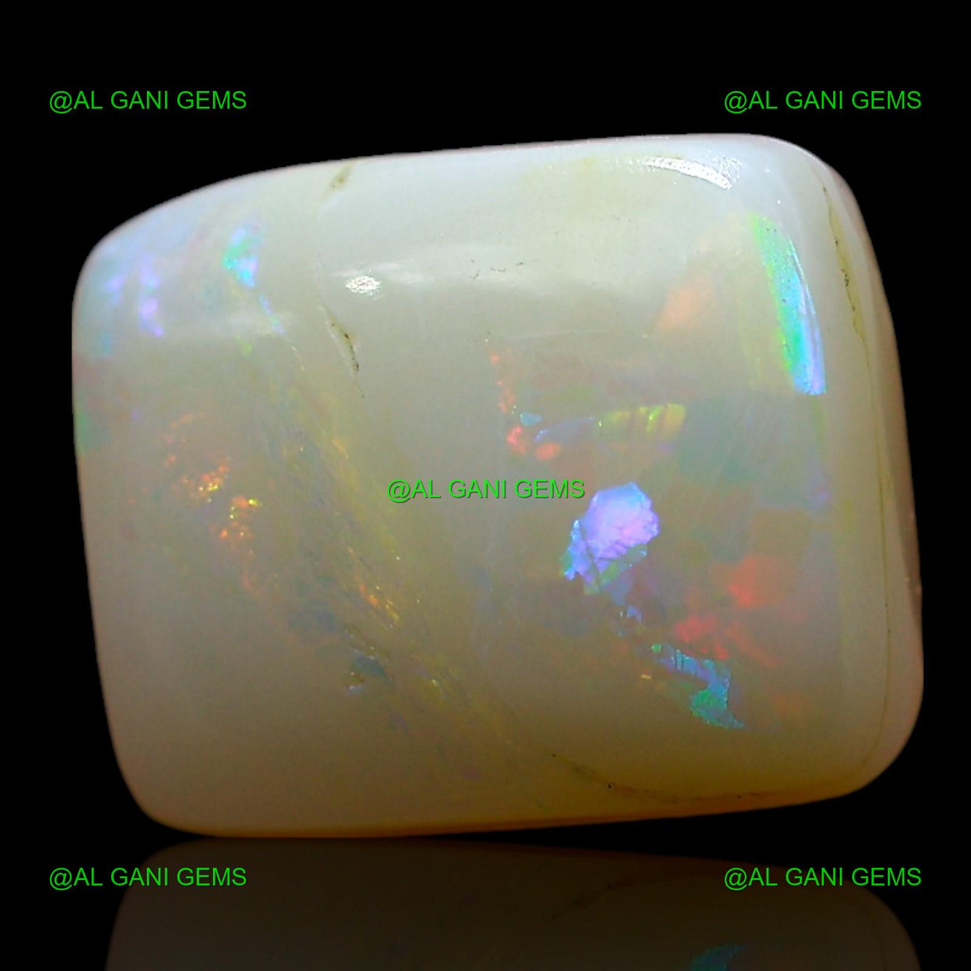 3.00 Cts Natural Doublet Opal Loose Gemstone Square Cabochon 10x8x2 mm D-237