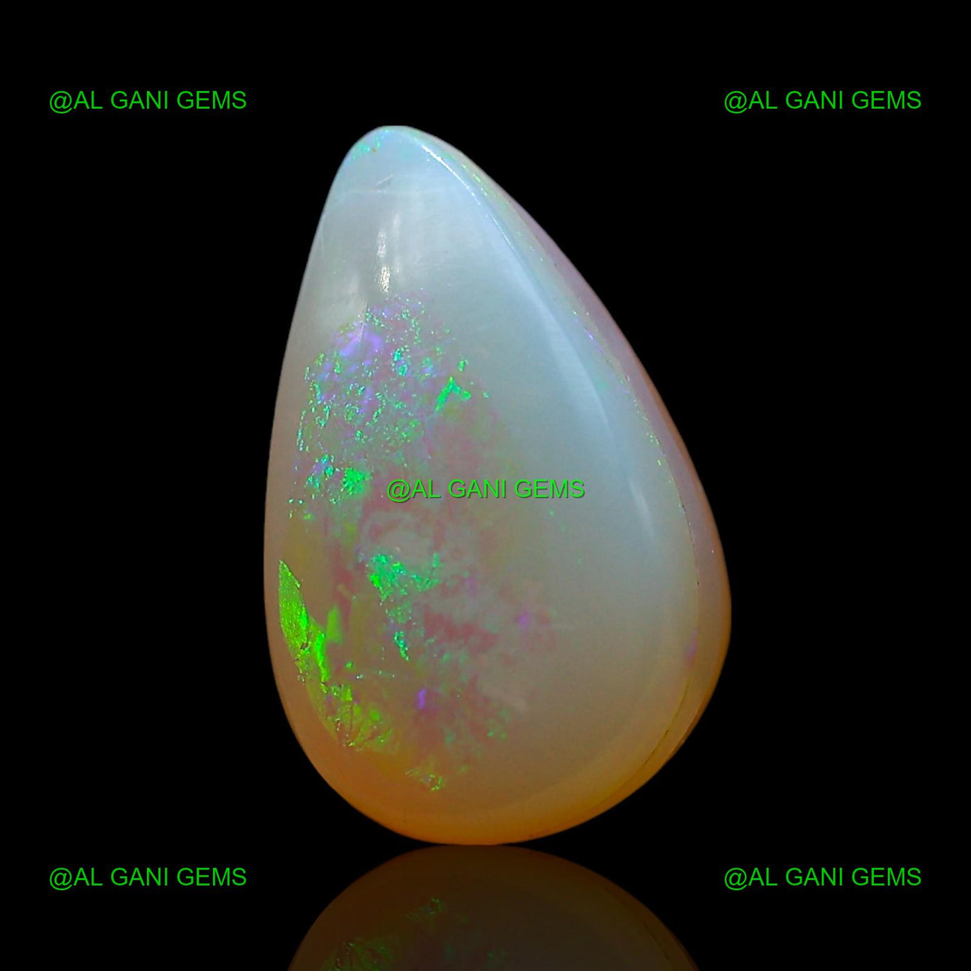 3.00 Cts Natural Doublet Opal Loose Gemstone Pear Cabochon 12x7x5 mm D-239