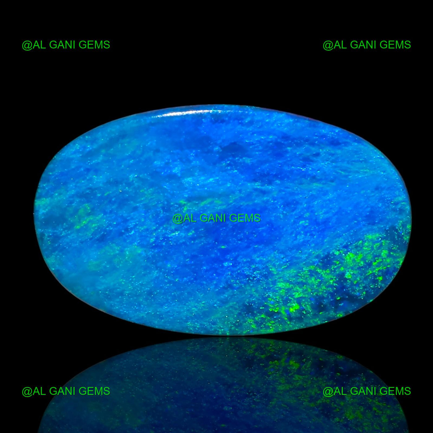 8.80 Cts Lab-Created Doublet Opal Oval Cabochon Gemstone 17x10x4 mm D-23