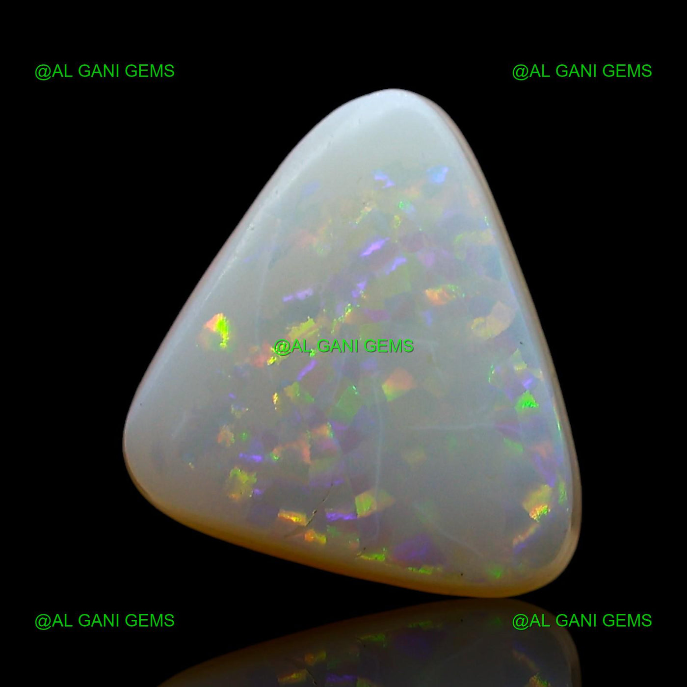 2.00 Cts Natural Doublet Opal Loose Gemstone Trillion Cabochon 10x9x4 mm D-242