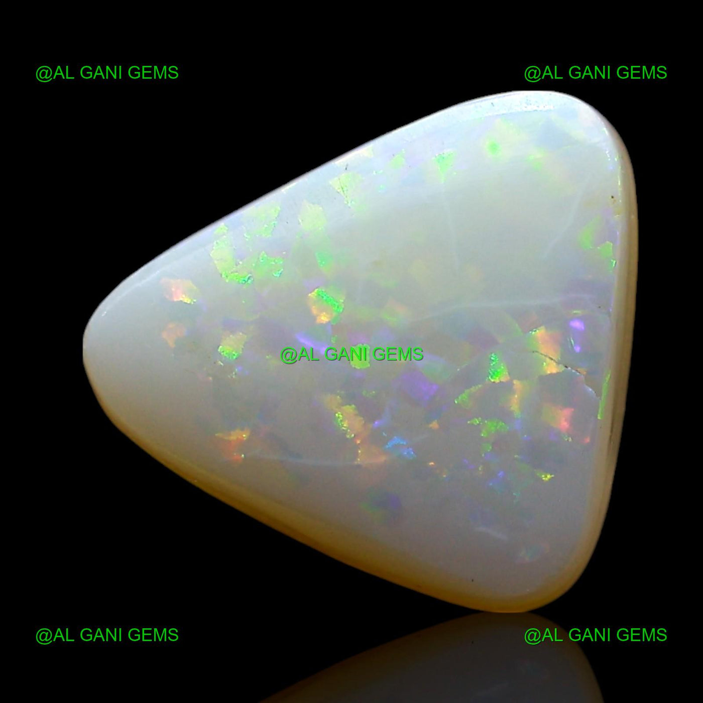 2.00 Cts Natural Doublet Opal Loose Gemstone Trillion Cabochon 10x9x4 mm D-242