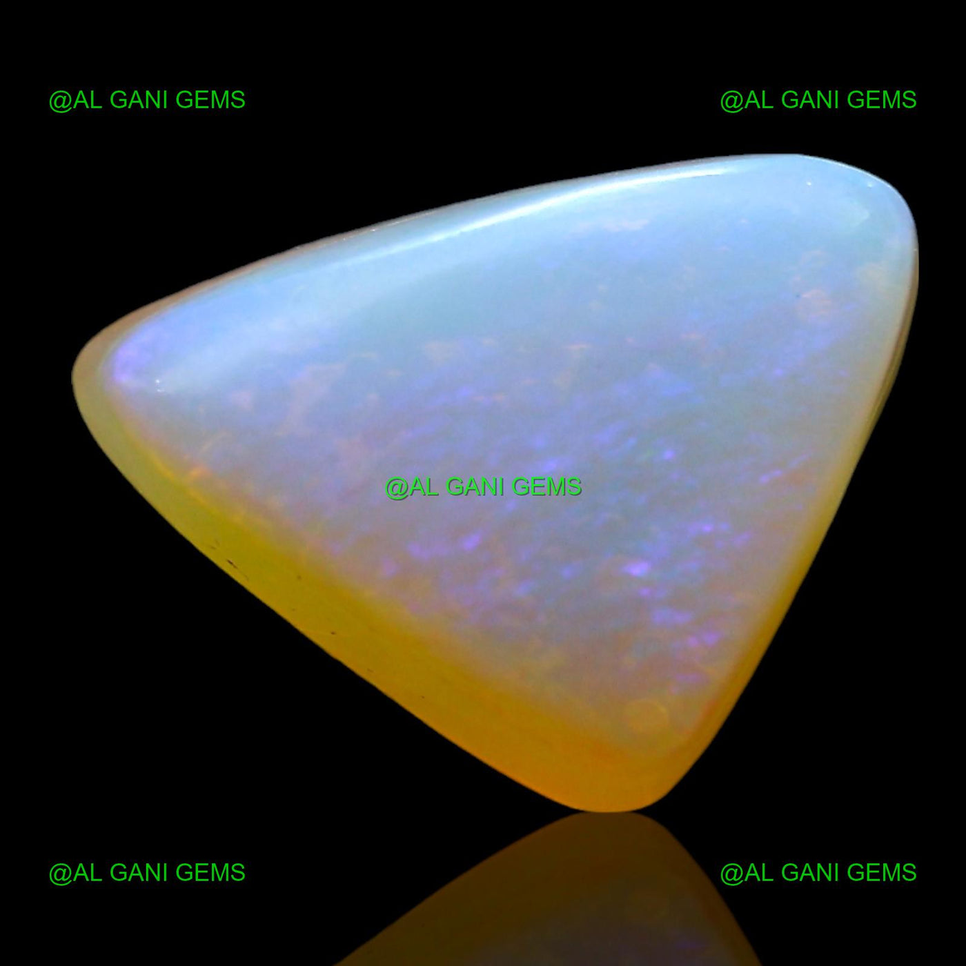 3.00 Cts Natural Doublet Opal Trillion Cabochon Loose Gemstone 12x9x5 mm D-243