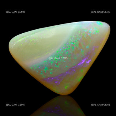 2.00 Cts Natural Doublet Opal Trillion Cabochon Loose Gemstone 11x7x4 mm D-245