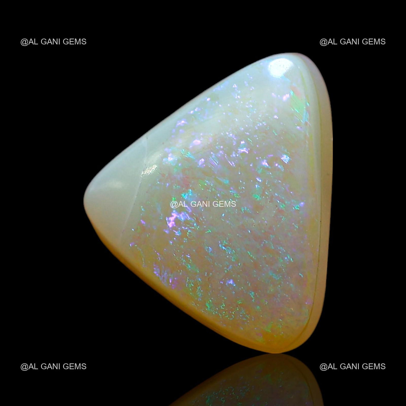 Natural Doublet Opal Loose Gemstone Trillion Cabochon 3.00 Cts 10x8x5 mm D-246