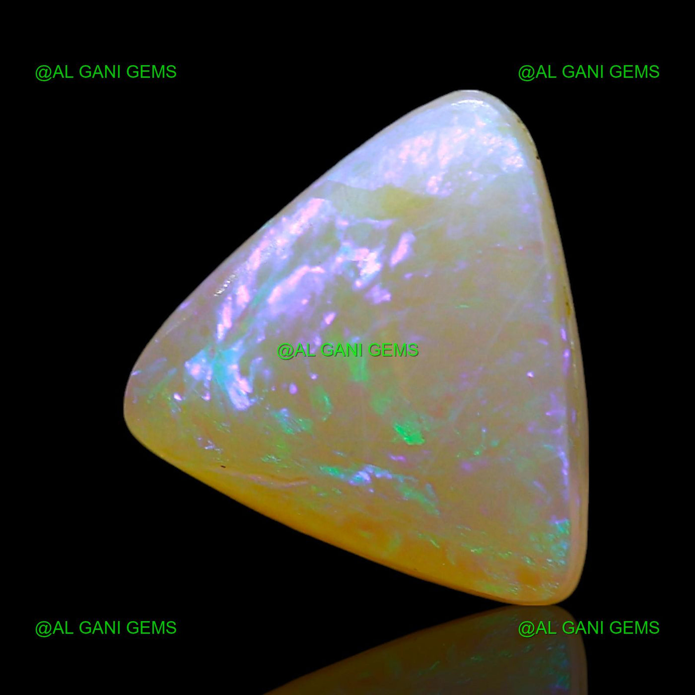 2.00 Cts Natural Doublet Opal Trillion Cabochon Loose Gemstone 9x9x4 mm D-249