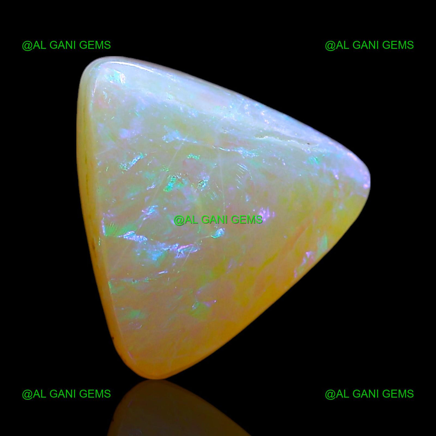 2.00 Cts Natural Doublet Opal Trillion Cabochon Loose Gemstone 9x9x4 mm D-249