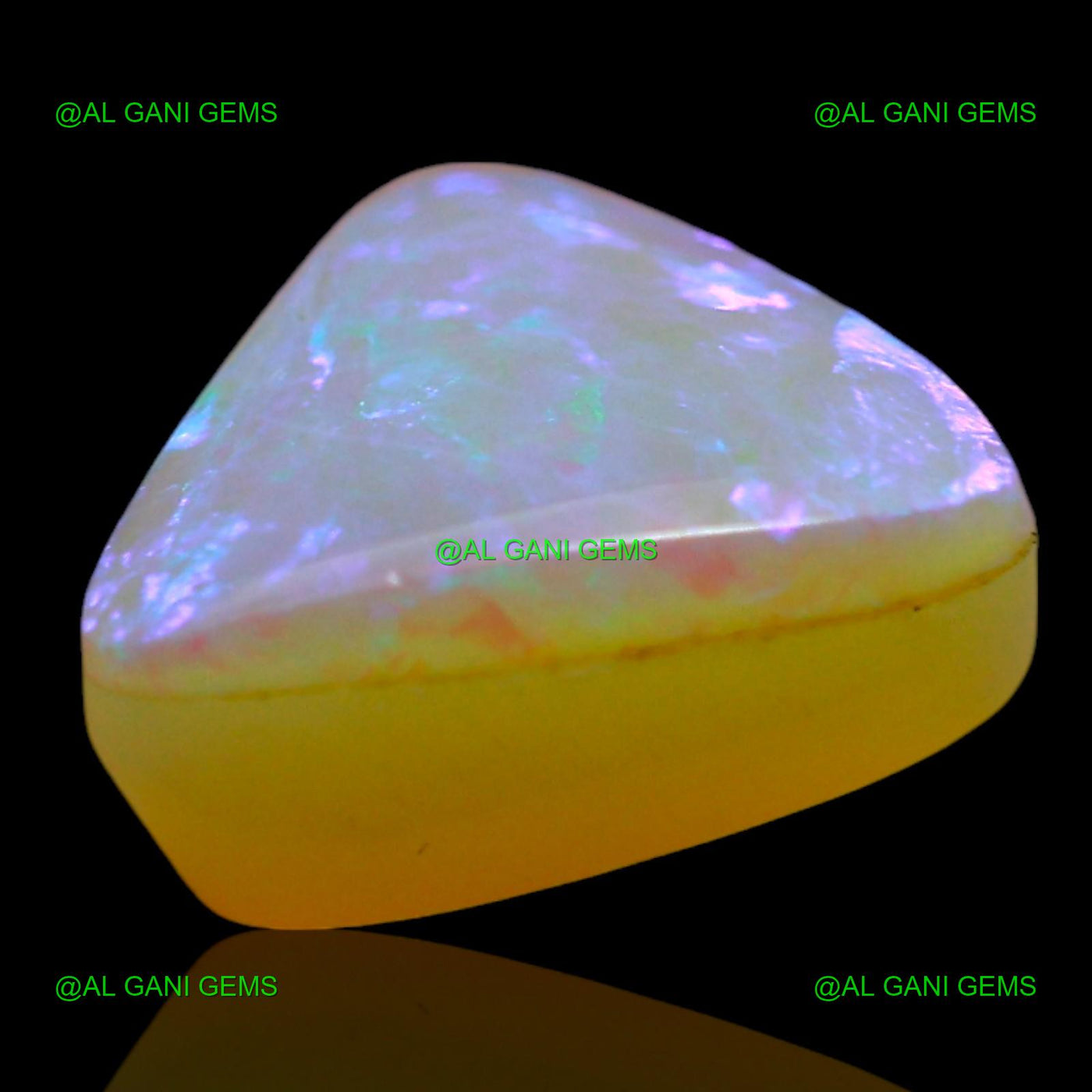 2.00 Cts Natural Doublet Opal Trillion Cabochon Loose Gemstone 9x9x4 mm D-249