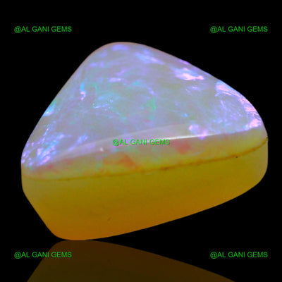 2.00 Cts Natural Doublet Opal Trillion Cabochon Loose Gemstone 9x9x4 mm D-249