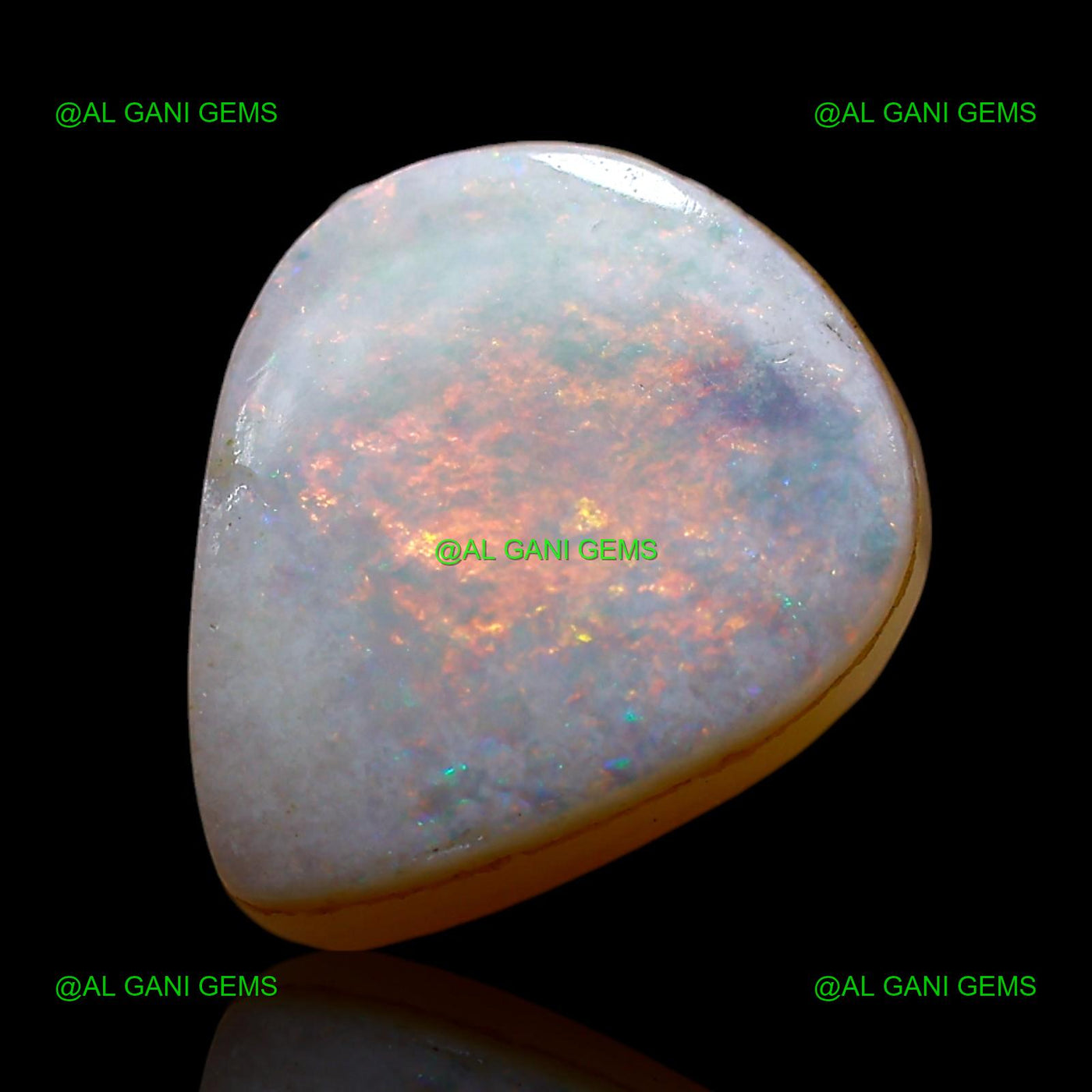 3.00 Cts Natural Doublet Opal Loose Gemstone Pear Cabochon 10x9x5 mm D-251