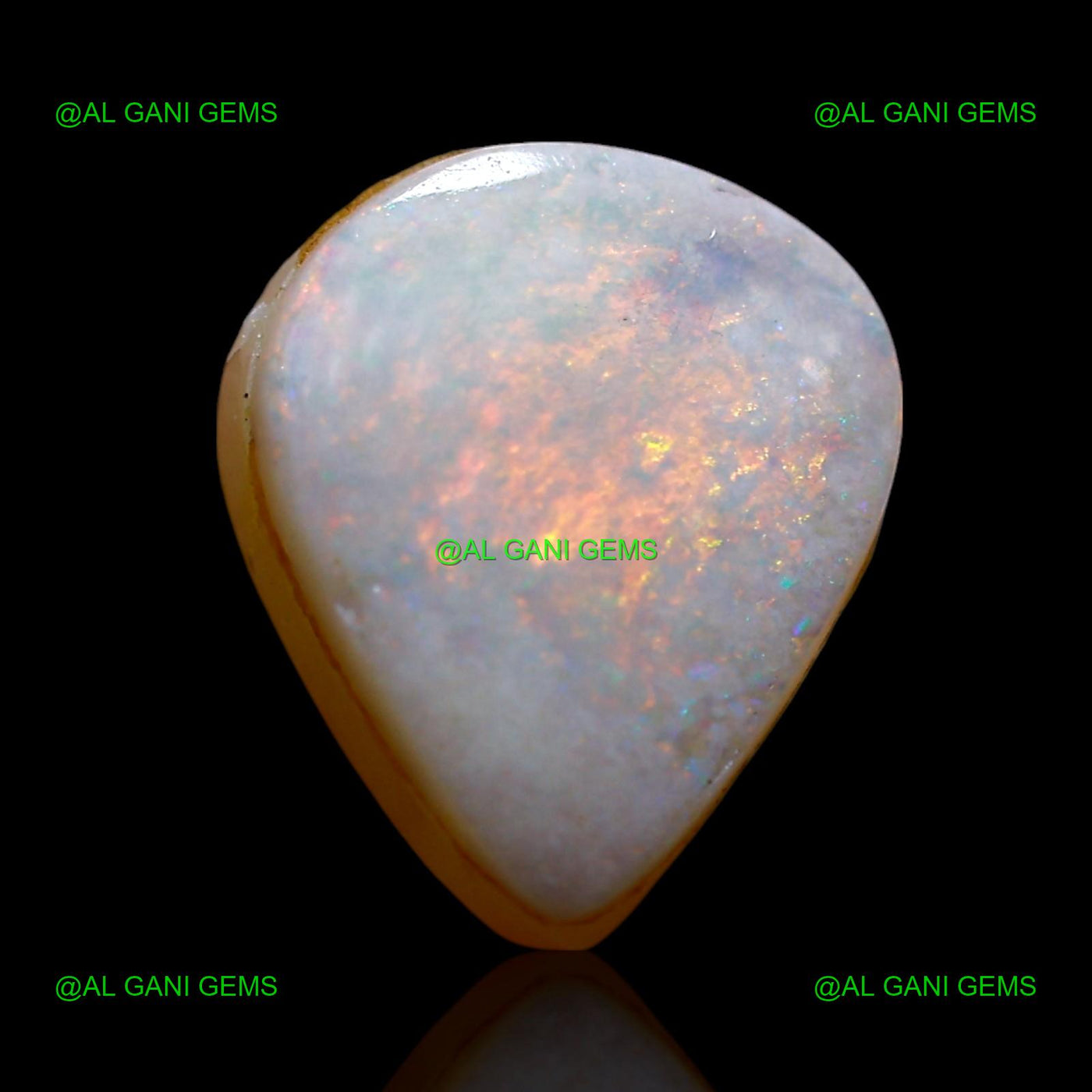 3.00 Cts Natural Doublet Opal Loose Gemstone Pear Cabochon 10x9x5 mm D-251