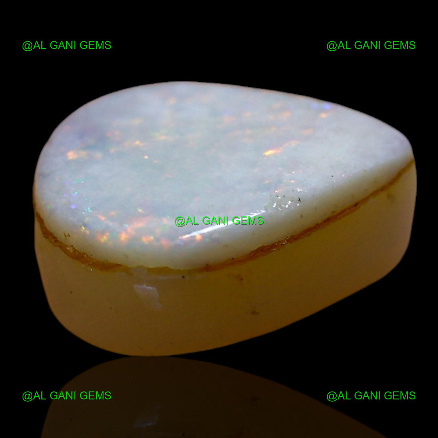 3.00 Cts Natural Doublet Opal Loose Gemstone Pear Cabochon 10x9x5 mm D-251