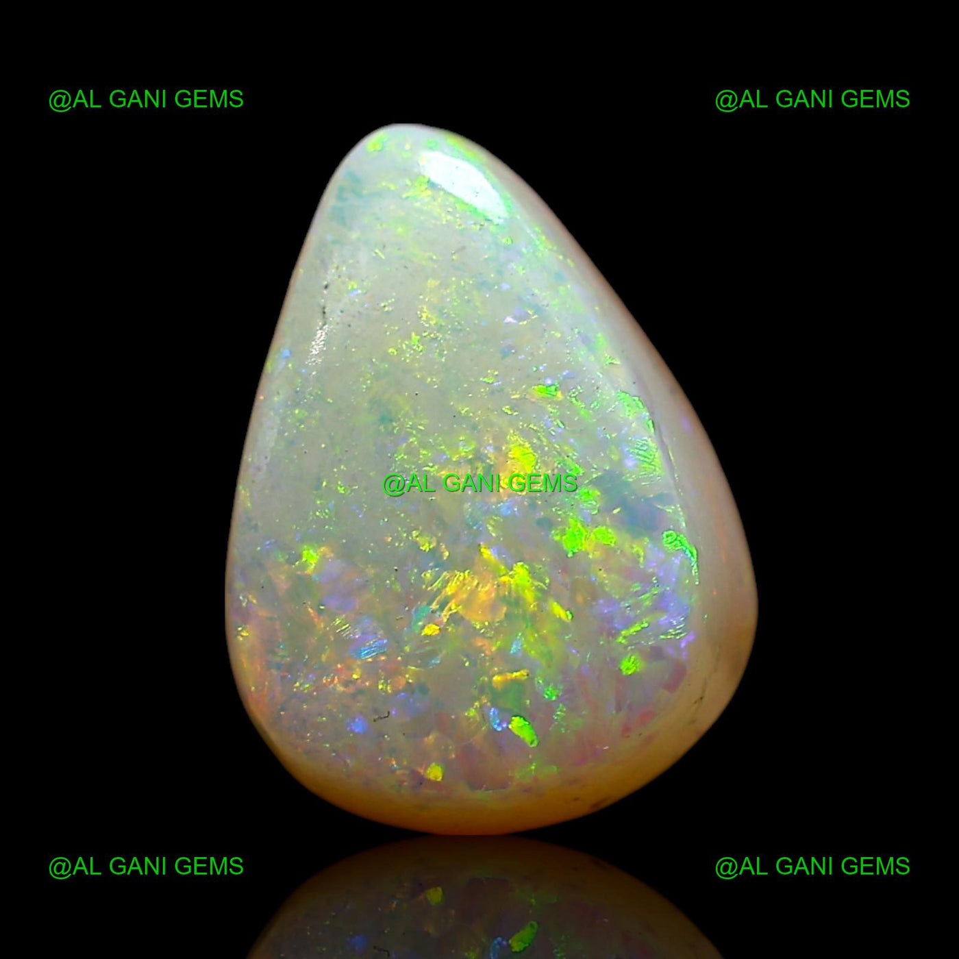 3.00 Cts Natural Doublet Opal Loose Gemstone Pear Cabochon 10x7x6 mm D-252