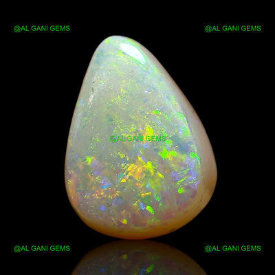 3.00 Cts Natural Doublet Opal Loose Gemstone Pear Cabochon 10x7x6 mm D-252