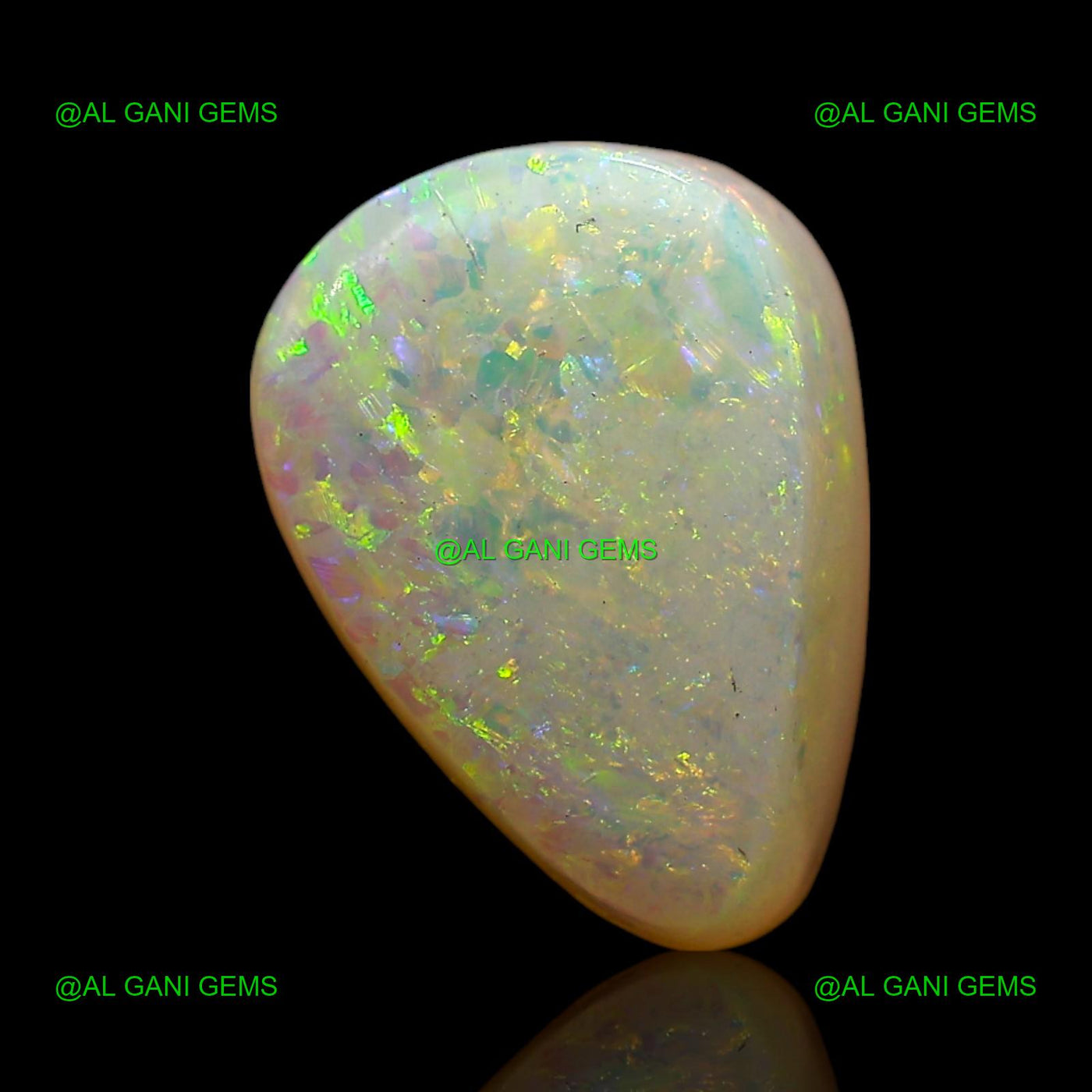 3.00 Cts Natural Doublet Opal Loose Gemstone Pear Cabochon 10x7x6 mm D-252