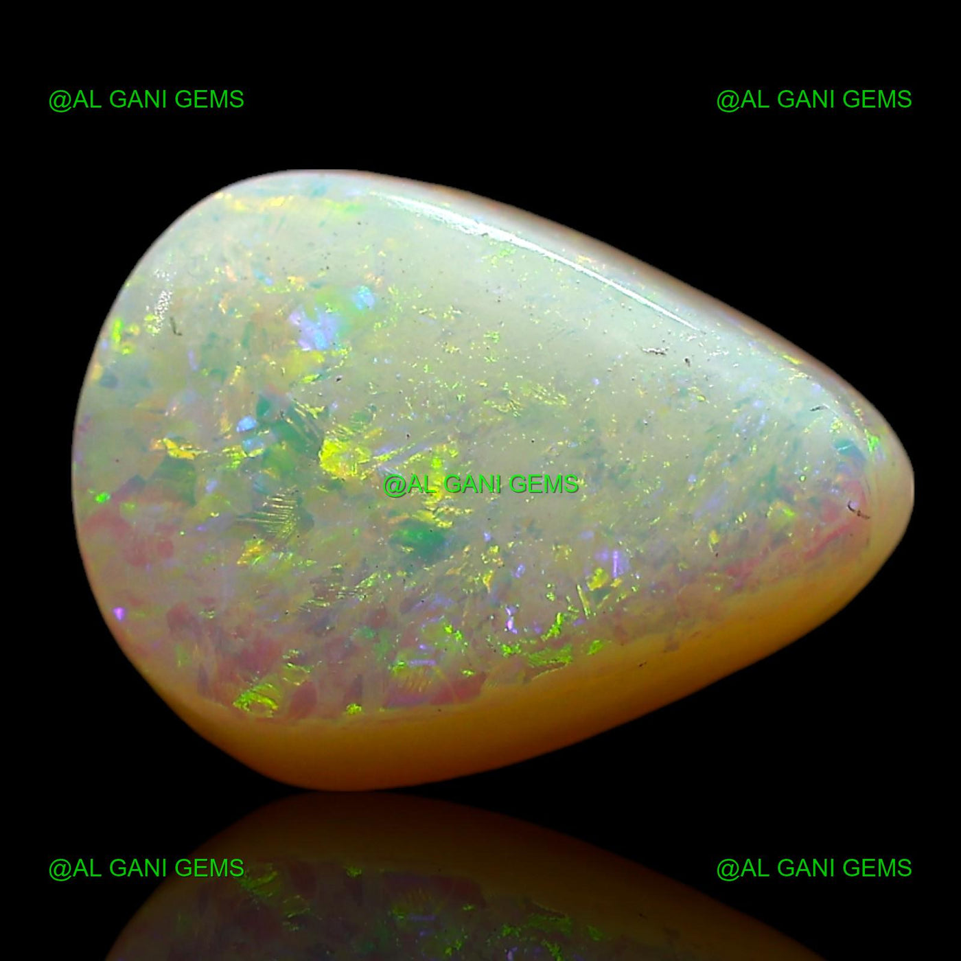 3.00 Cts Natural Doublet Opal Loose Gemstone Pear Cabochon 10x7x6 mm D-252