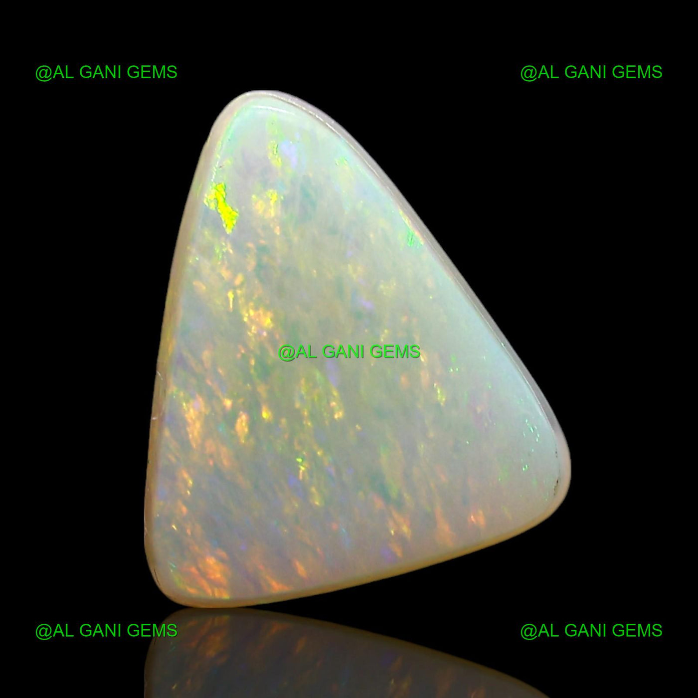 Natural Doublet Opal Gemstone 1.00 Cts Loose Trillion Cabochon 10x8x3 mm D-253