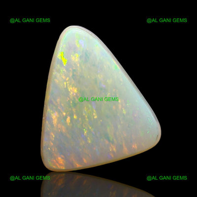 Natural Doublet Opal Gemstone 1.00 Cts Loose Trillion Cabochon 10x8x3 mm D-253