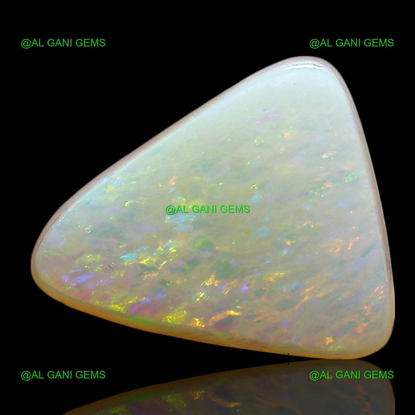 Natural Doublet Opal Gemstone 1.00 Cts Loose Trillion Cabochon 10x8x3 mm D-253