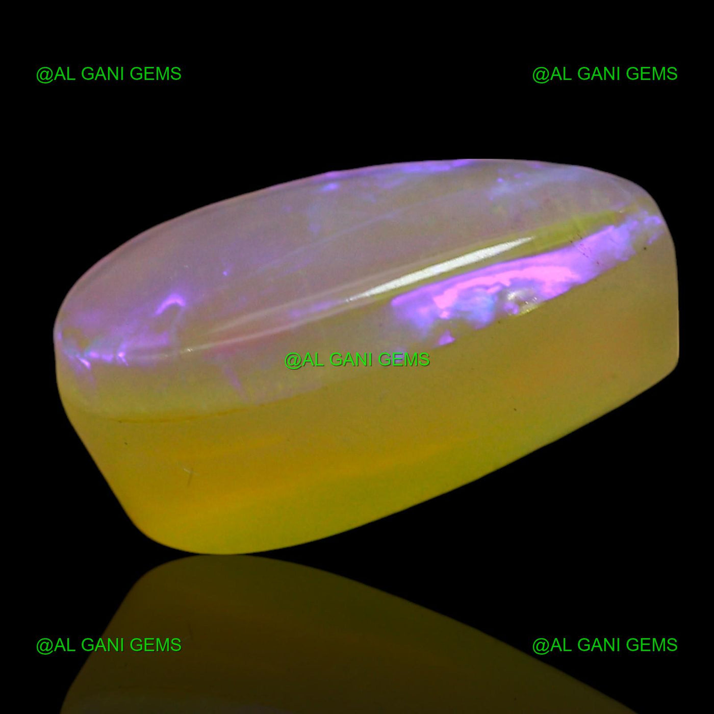 Natural Doublet Opal Gemstone 3.00 Cts Loose Pear Cabochon 12x7x5 mm D-254