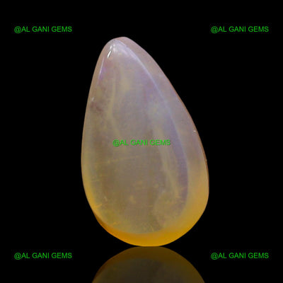 Natural Doublet Opal Gemstone 3.00 Cts Loose Pear Cabochon 12x7x5 mm D-254