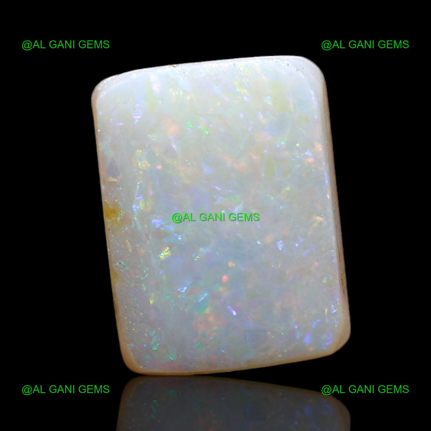 2.00 Cts Doublet Opal Loose Gemstone Square Cabochon Natural 9x7x4 mm D-256