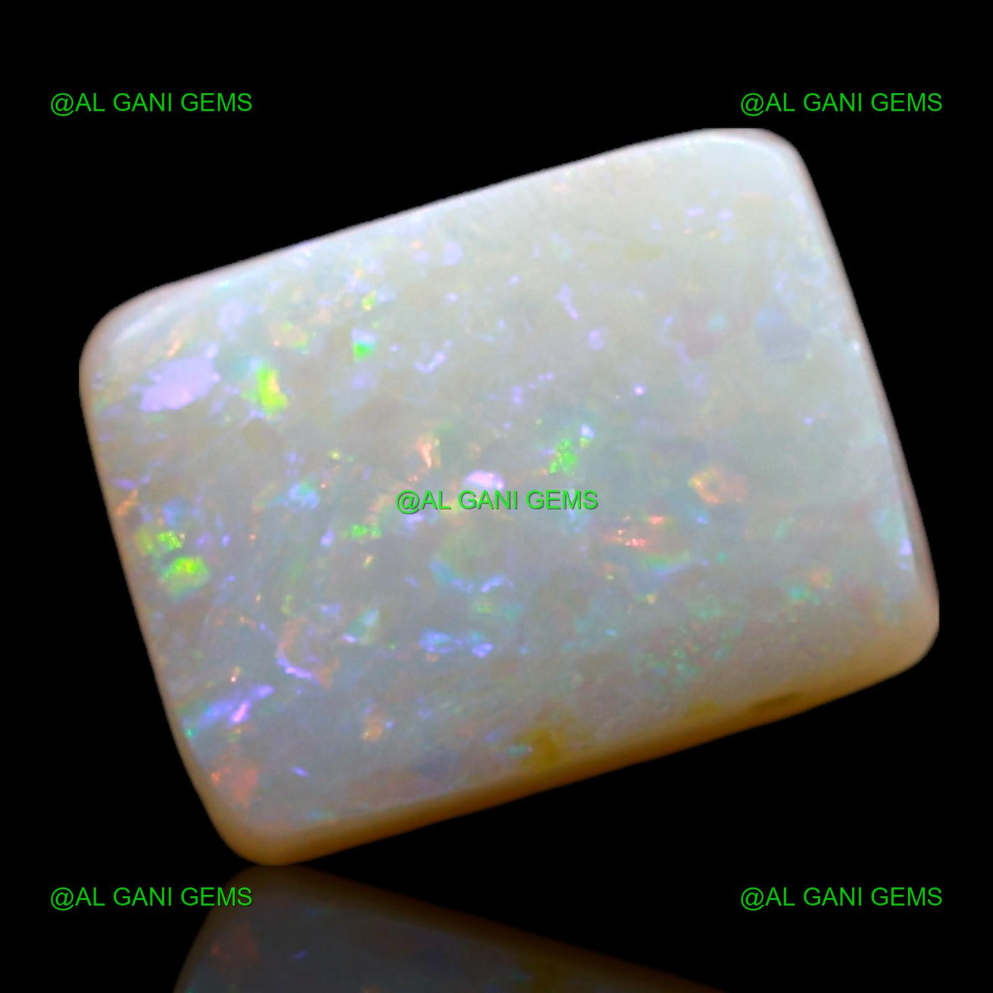 2.00 Cts Doublet Opal Loose Gemstone Square Cabochon Natural 9x7x4 mm D-256