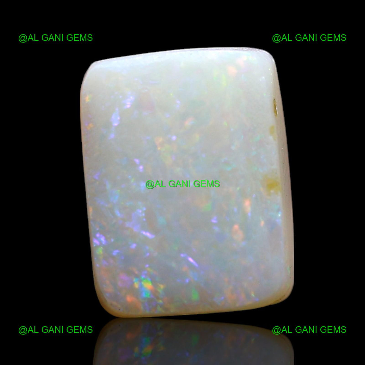 2.00 Cts Doublet Opal Loose Gemstone Square Cabochon Natural 9x7x4 mm D-256