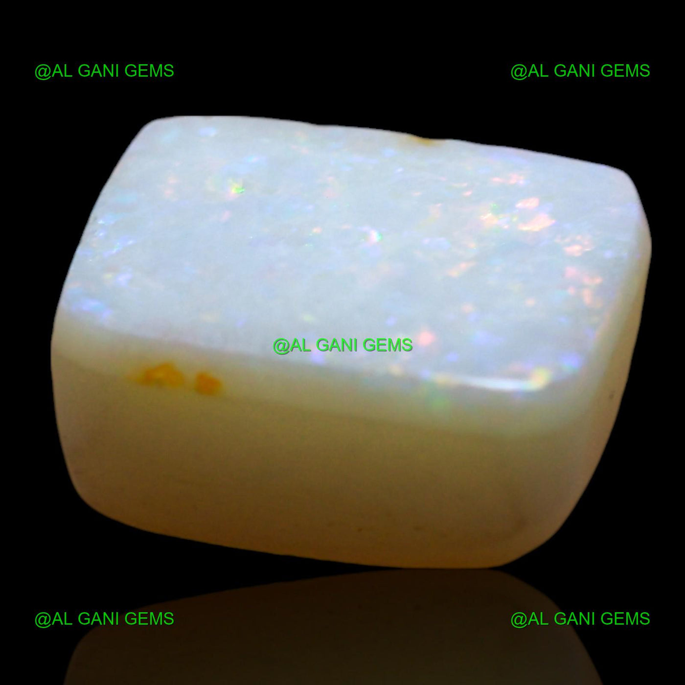 2.00 Cts Doublet Opal Loose Gemstone Square Cabochon Natural 9x7x4 mm D-256