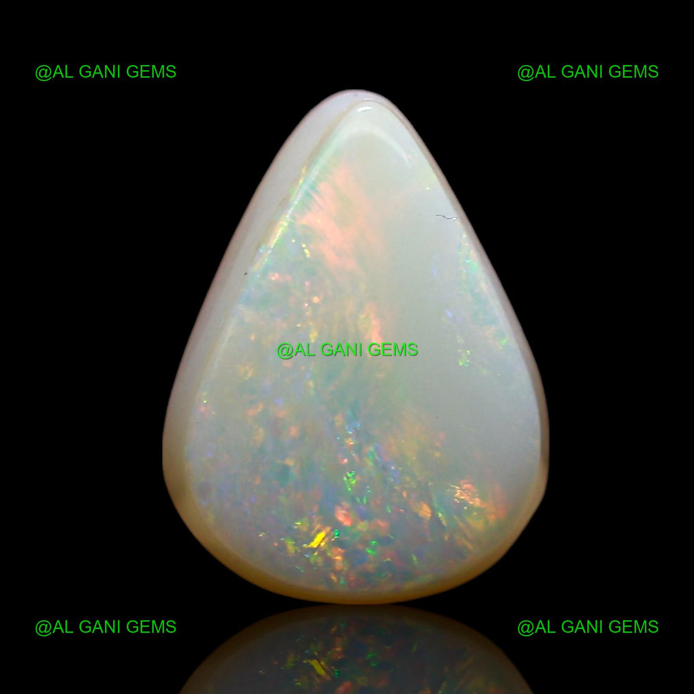 2.00 Cts Natural Doublet Opal Loose Gemstone Pear Cabochon 10x8x4 mm D-258