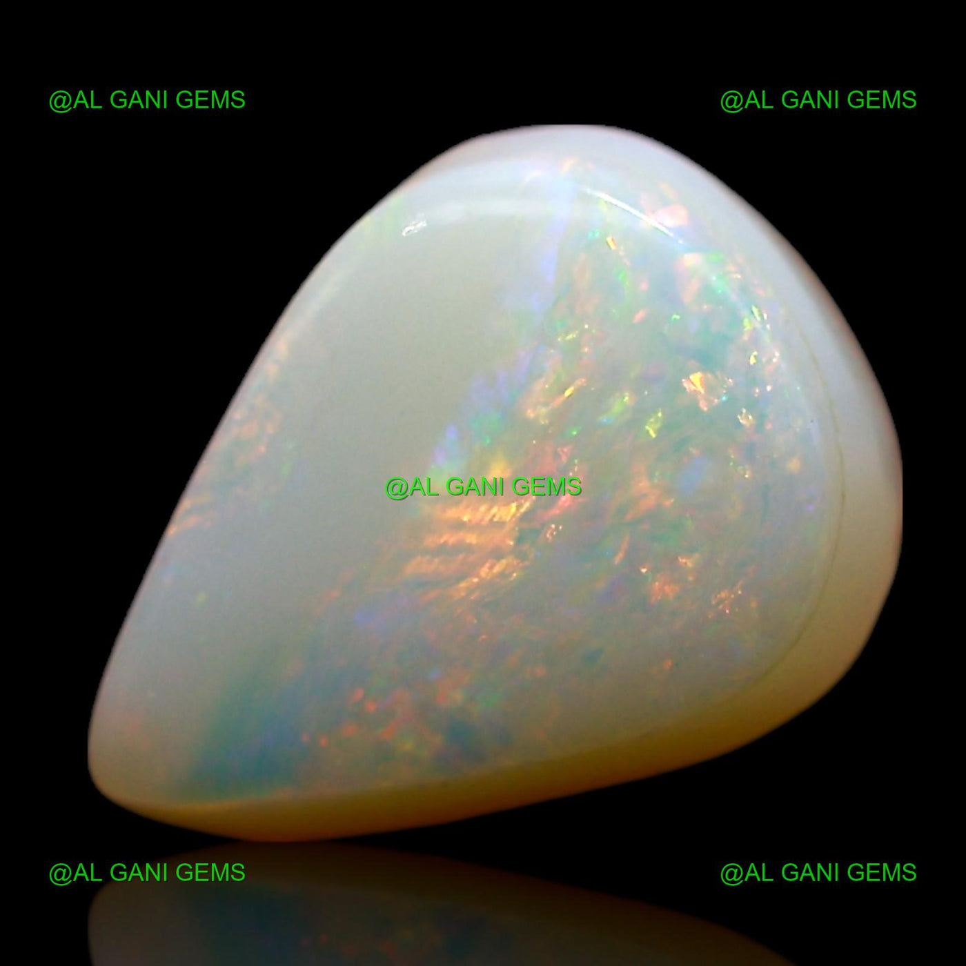 2.00 Cts Natural Doublet Opal Loose Gemstone Pear Cabochon 10x8x4 mm D-258