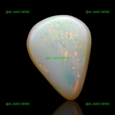 2.00 Cts Natural Doublet Opal Loose Gemstone Pear Cabochon 10x8x4 mm D-258