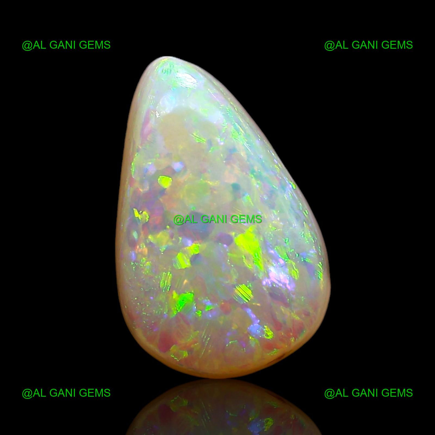 2.00 Cts Natural Doublet Opal Loose Gemstone Pear Cabochon 10x7x5 mm D-261