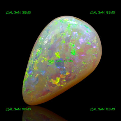 2.00 Cts Natural Doublet Opal Loose Gemstone Pear Cabochon 10x7x5 mm D-261