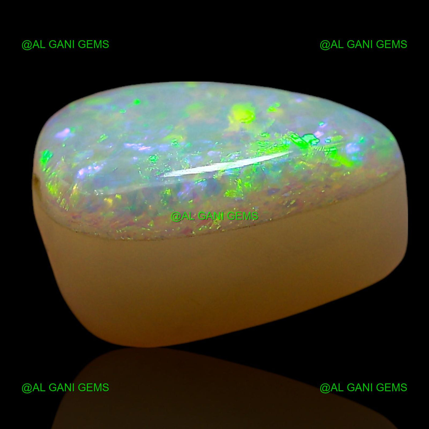 2.00 Cts Natural Doublet Opal Loose Gemstone Pear Cabochon 10x7x5 mm D-261