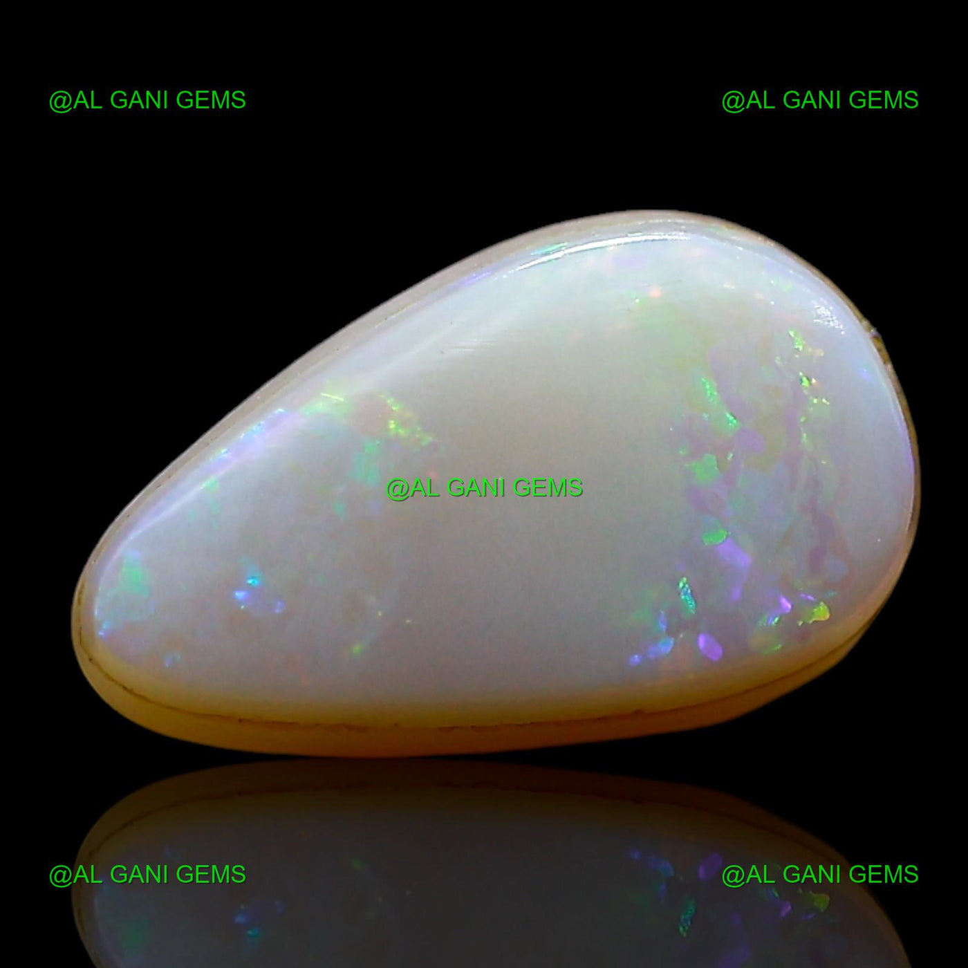 2.00 Cts Natural Doublet Opal Loose Gemstone Pear Cabochon 10x6x4 mm D-262