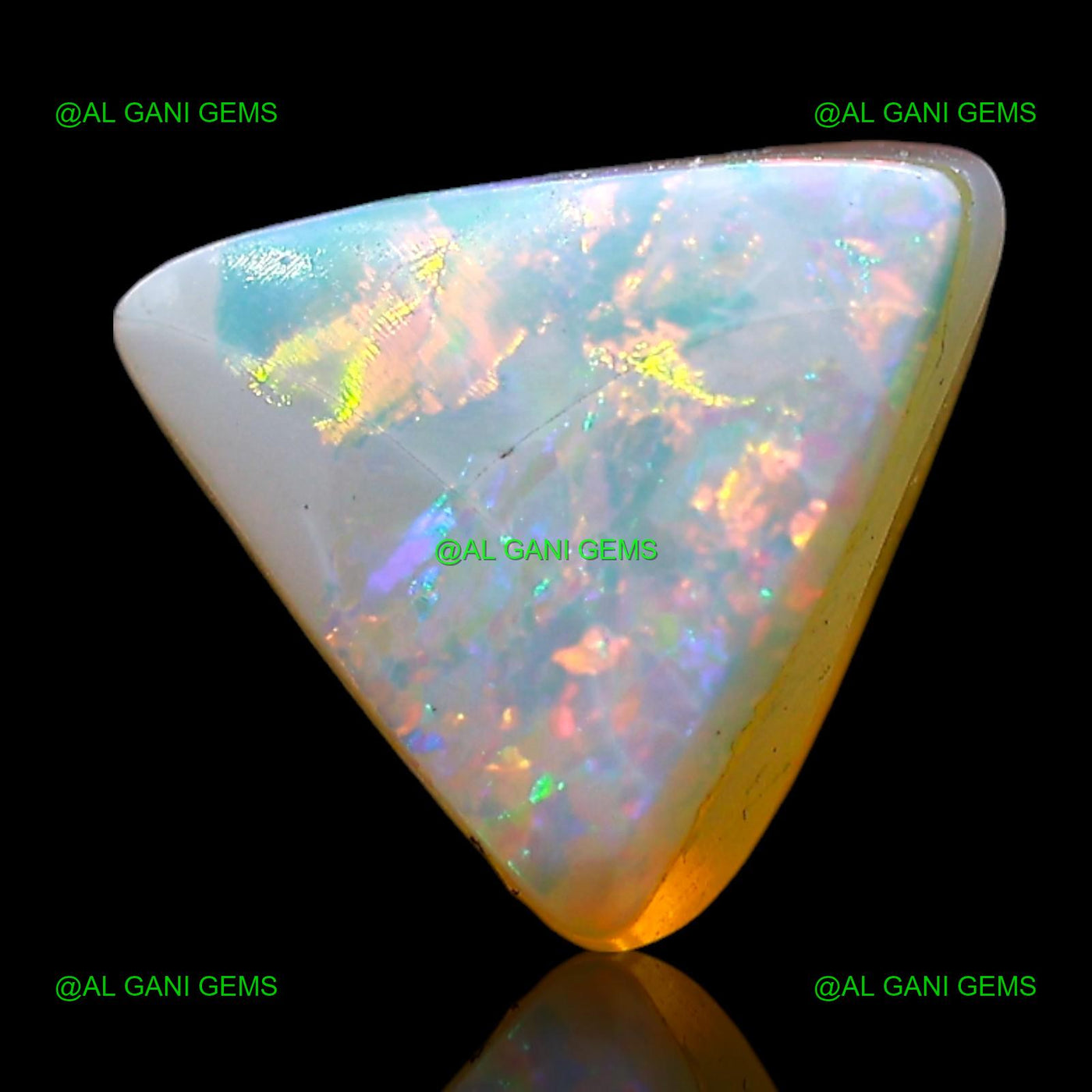 Natural Doublet Opal Loose Gemstone Trillion Cabochon 1.00 Cts 8x8x4 mm D-263