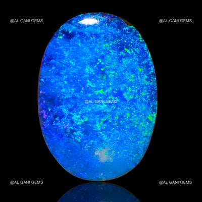 Lab-Created Doublet Opal Gemstone 8.75 Cts Oval Cabochon 14x10x5 mm D-26