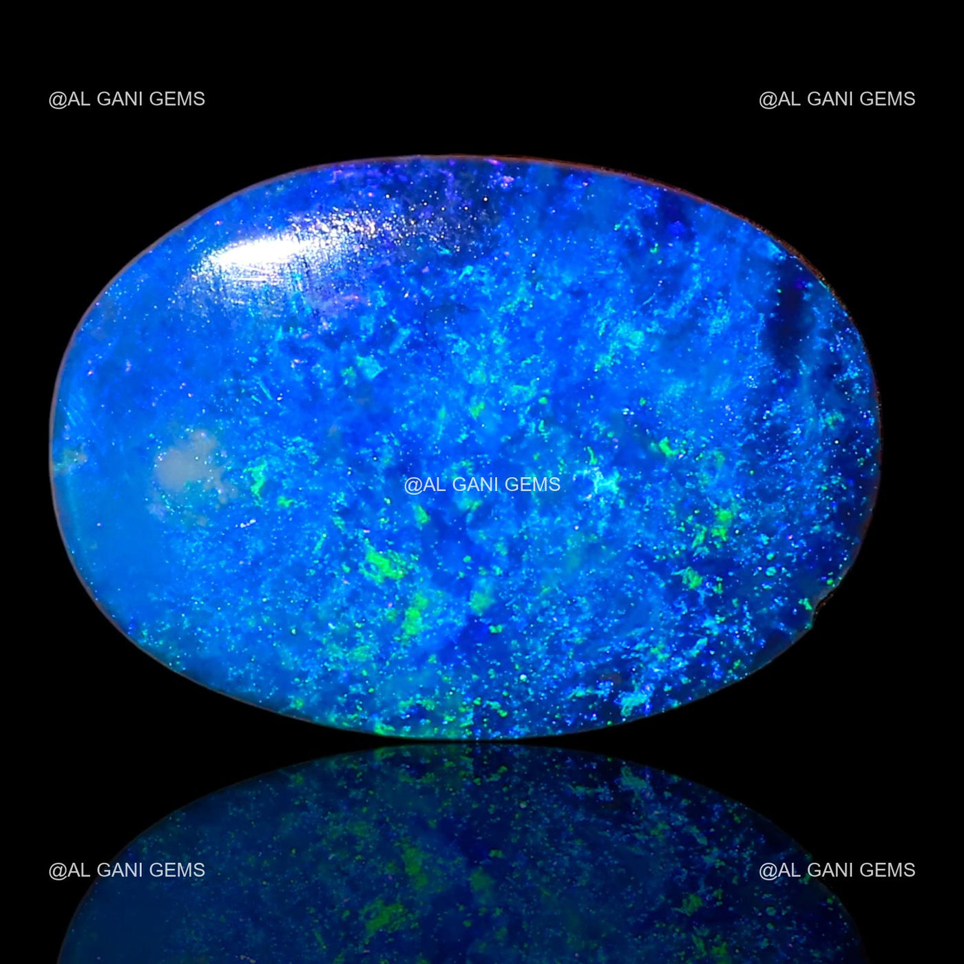 Lab-Created Doublet Opal Gemstone 8.75 Cts Oval Cabochon 14x10x5 mm D-26